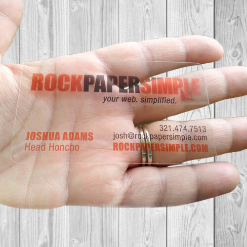 Clear Plastic Card 20PT